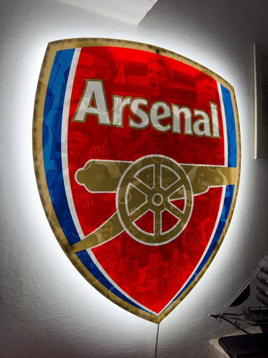 Világító falikép Arsenal - játékosok