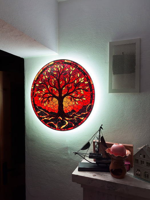 Shining Glass Tree of Fire