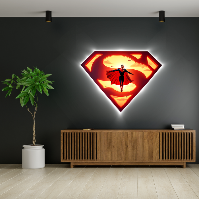 Világító falikép - Superman