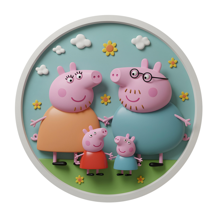 Világító falikép - Peppa Pig - Éjjeli lámpa