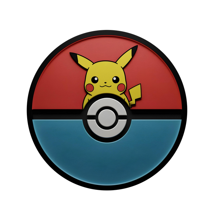 Világító falikép - Pikachu Pokemon - Éjjeli lámpa