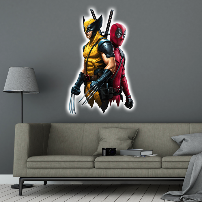 Világító falikép - Deadpool - Farkas