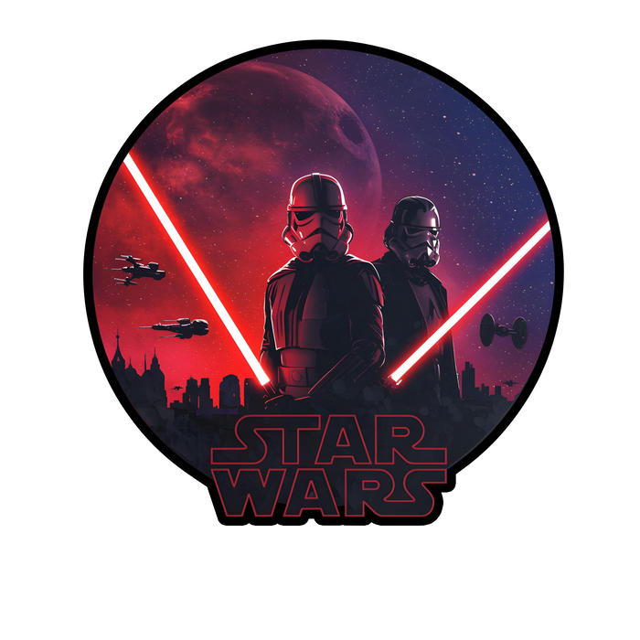Világító falikép - Star Wars - Az Erő és a Sötétség