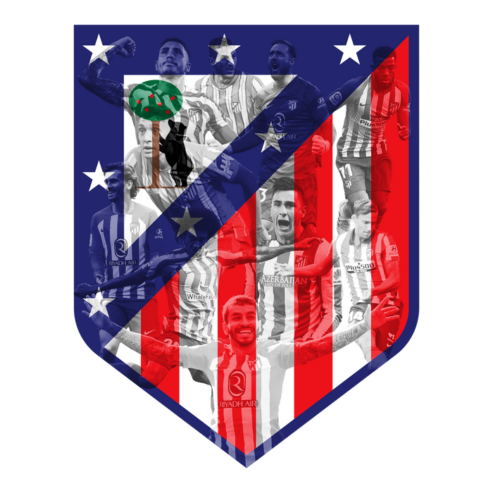 Világító falikép Atlético Madrid