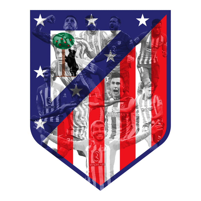 Atlético Madrid - legendás - Fa puzzle
