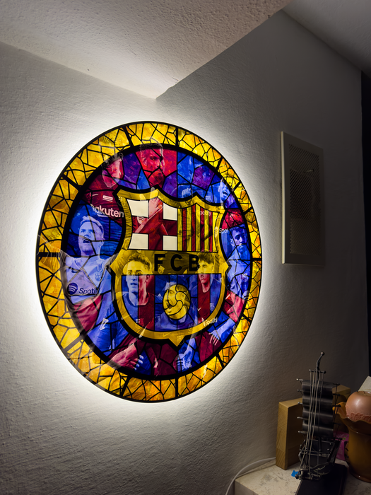 Világító falikép FC Barcelona - Üveg