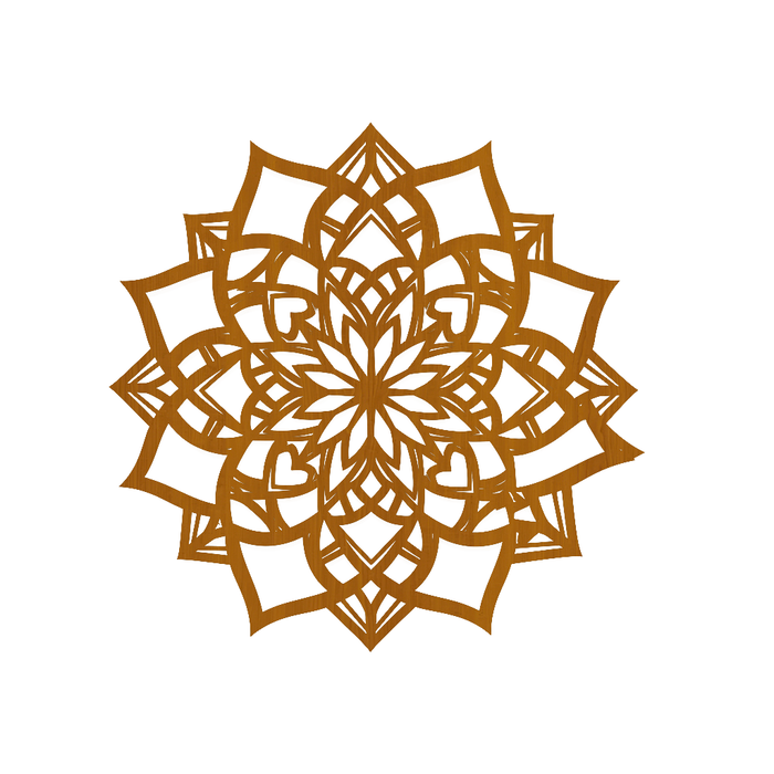 Fa faldekoráció - Mandala a világegyetemben