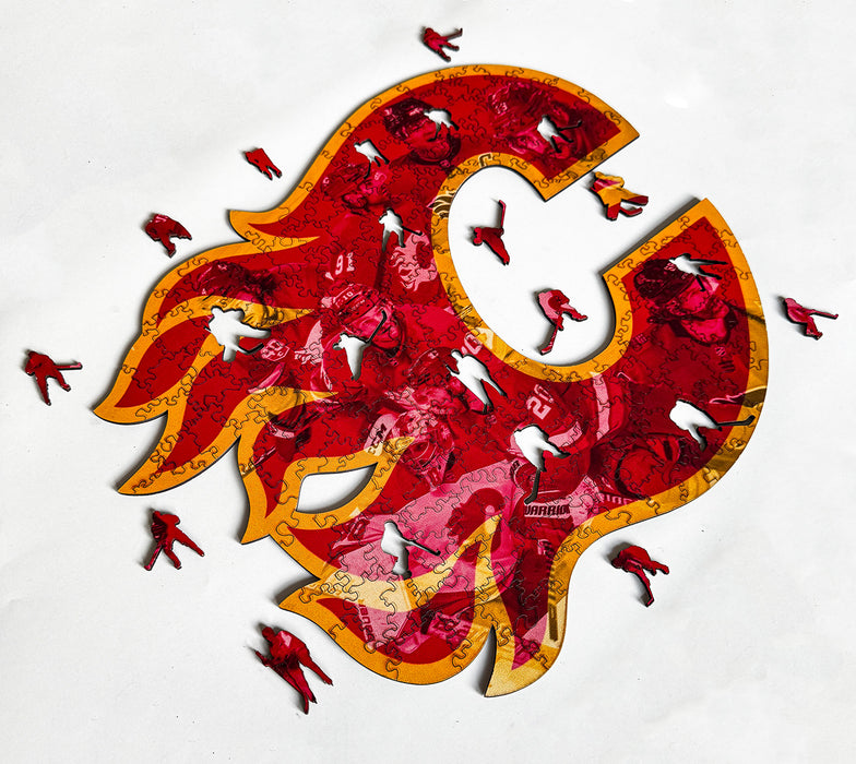 Calgary Flames - játékosok - Fa puzzle
