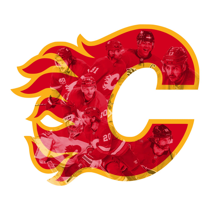 Calgary Flames - játékosok - Fa puzzle
