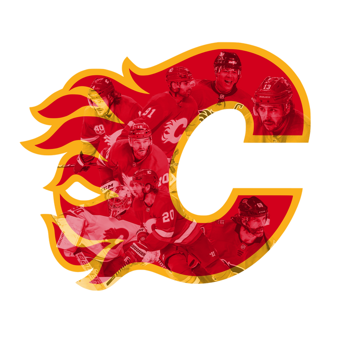Világító falikép Calgary Flames