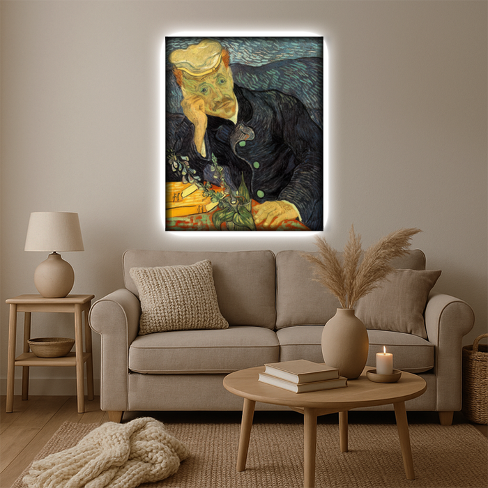 Világító falikép - Dr. Gachet - Vincent van Gogh