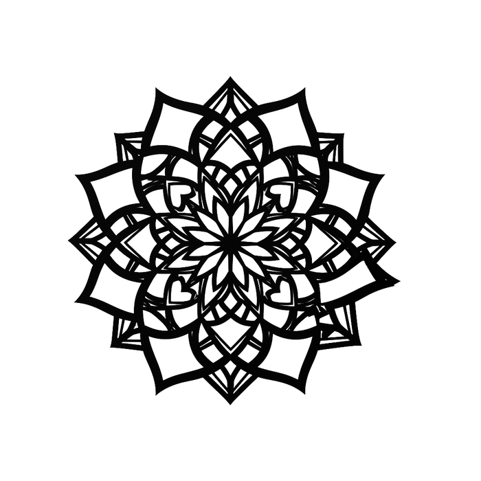 Fa faldekoráció - Mandala a világegyetemben