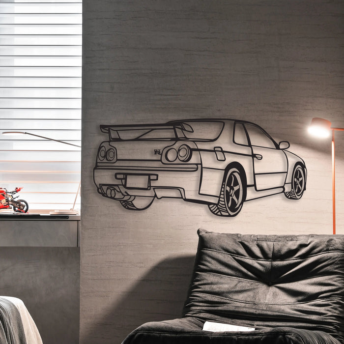 Fa faldekoráció - Nissan Skyline