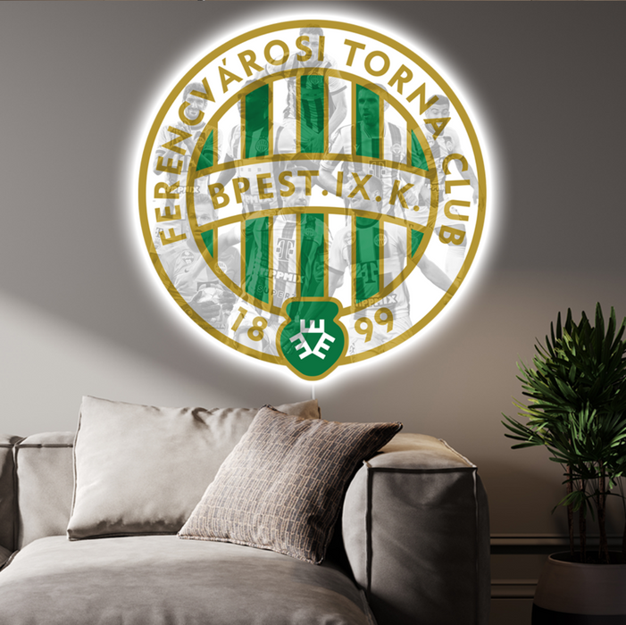 Világító falikép Ferencváros Budapest