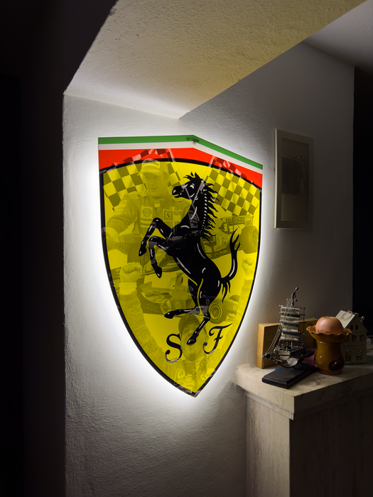 Világító falikép Ferrari F1 - Legendák