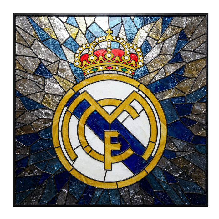 Világító falikép Real Madrid - stilizált üveg