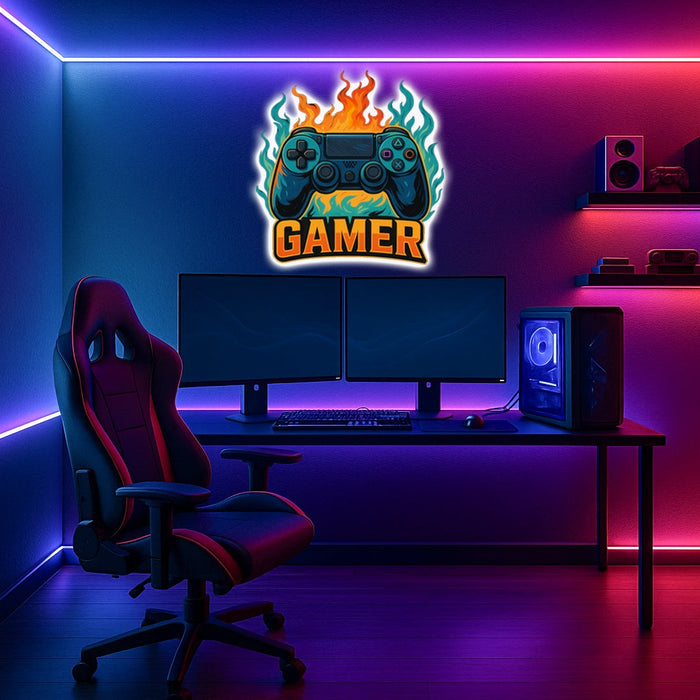 Világító falikép - GAMER