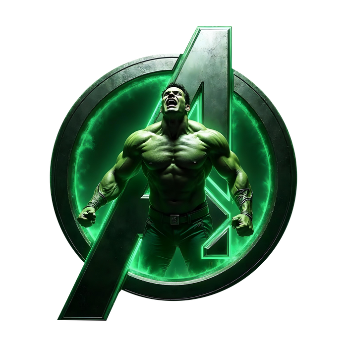 Világító falikép - Hulk 