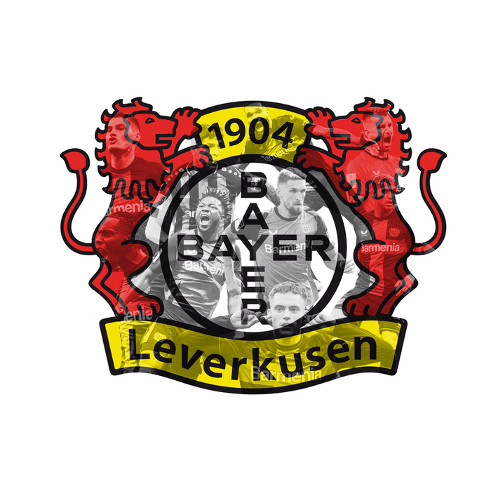 Világító falikép Bayer 04 Leverkusen