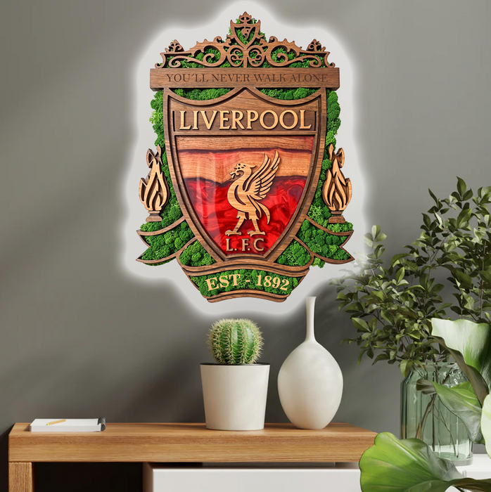 Világító falikép Liverpool - Moss