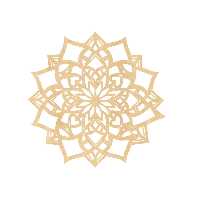 Fa faldekoráció - Mandala a világegyetemben
