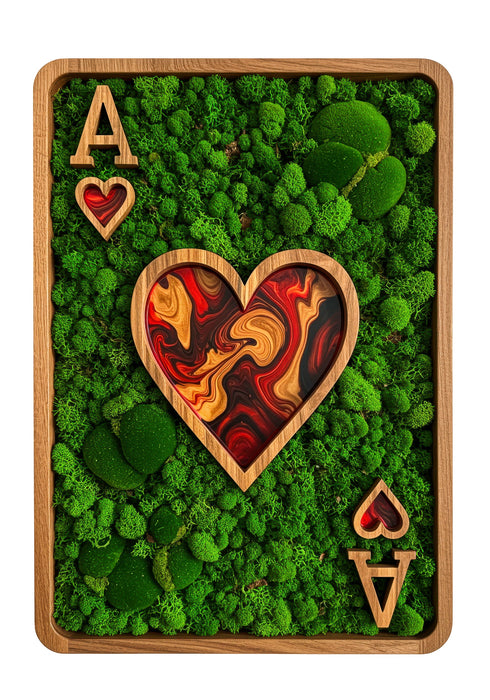Fa Falikép - Moss Heart kártya