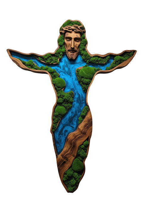 Moss Fa Falikép - Jézus-béke