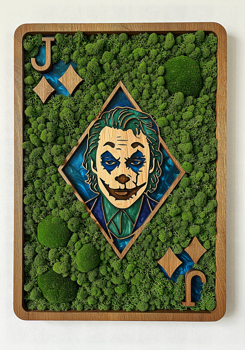 Fa Falikép - Moss Joker kártya