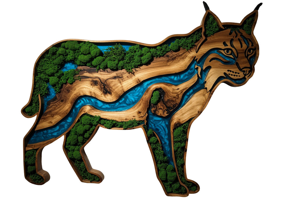 Moss Fa Falikép - Lynx
