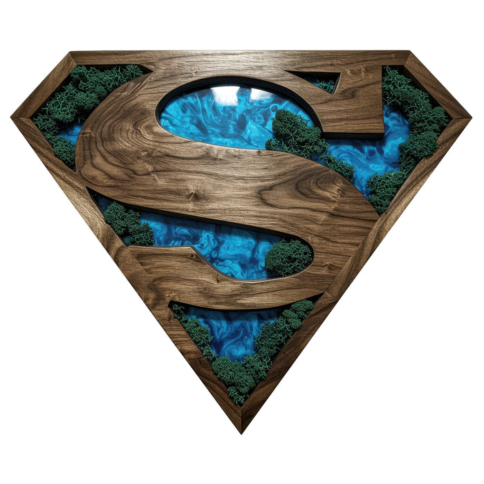 Világító falikép moha Superman Ice