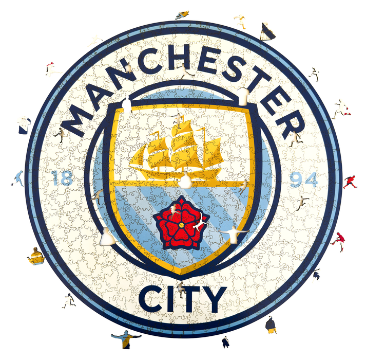 Manchester City - Klasszikus - Fa puzzle