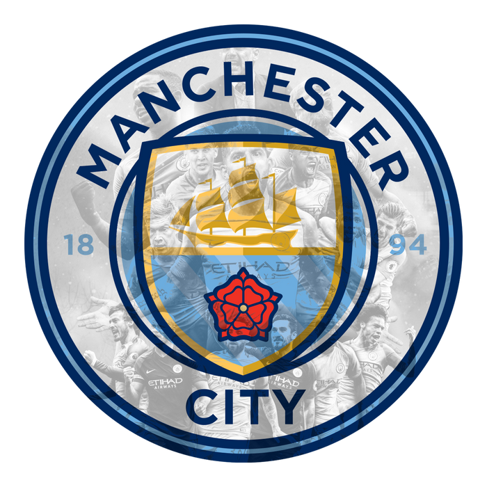 Világító falikép Manchester City - Legends