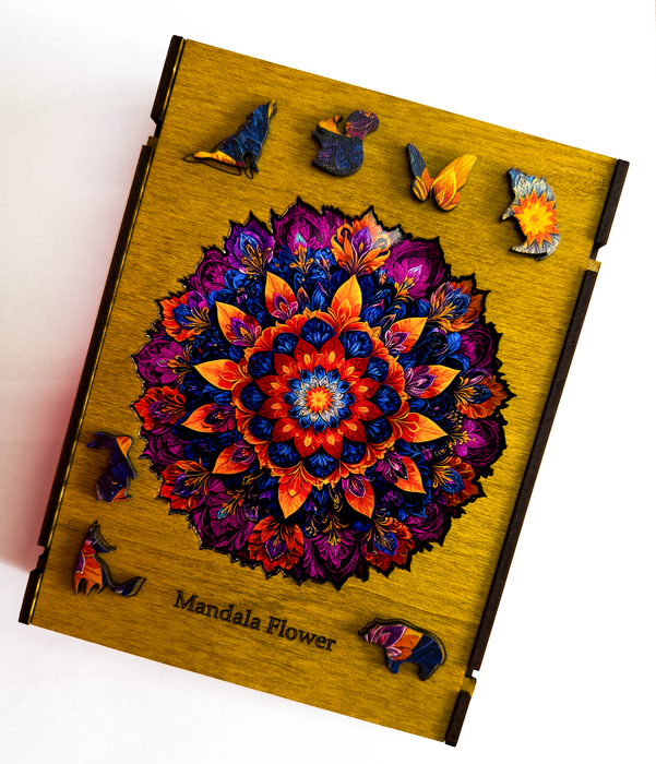 Mandala lila Fa puzzle