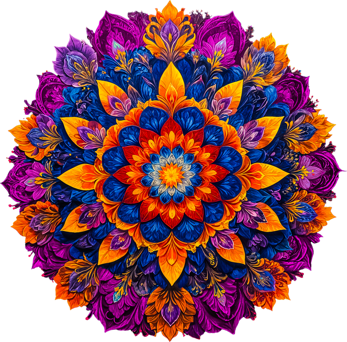 Mandala lila Fa puzzle