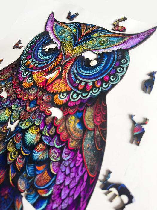 Mandala Owl - Fa puzzle