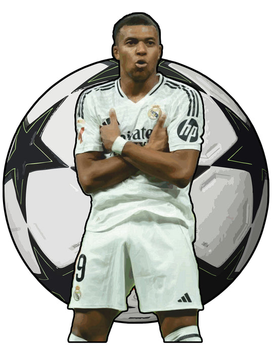 Mbappe Real - Ball Champ.  Wooden Jigsaw Puzzle