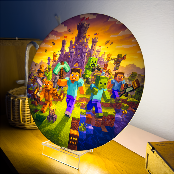 Asztali lámpa Minecraft World