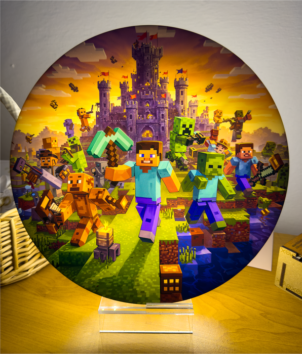 Asztali lámpa Minecraft World