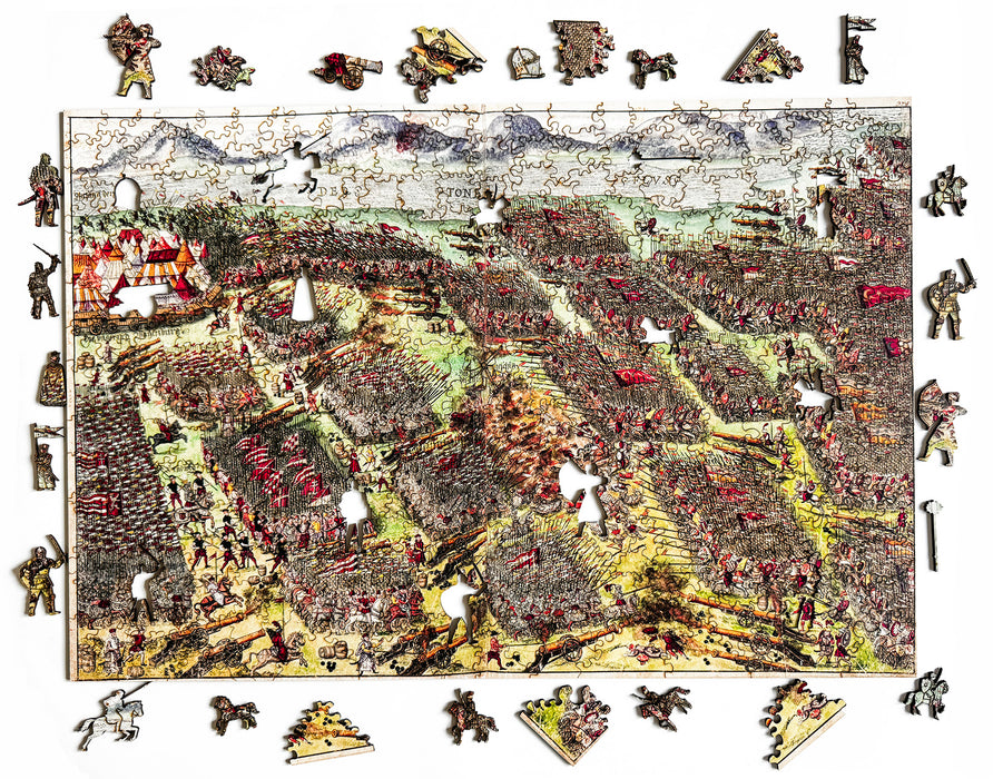 A mohácsi csata 1526 – Johann Schreier (1555) -Fa puzzle