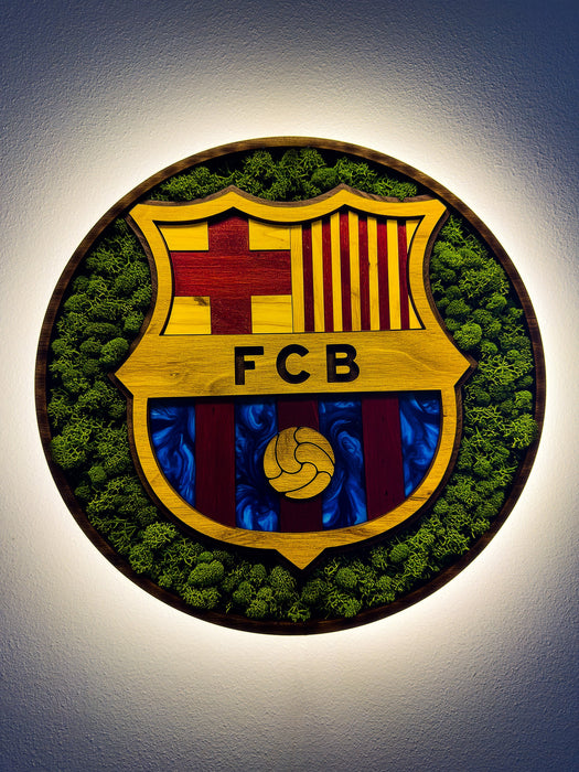 Világító falikép Moss FC Barcelona