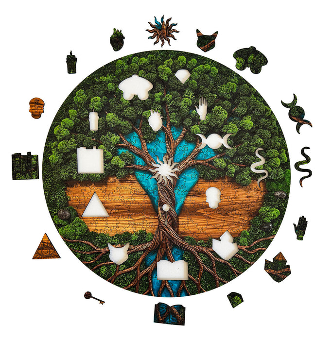 Életfa - fa - moha - Fa puzzle
