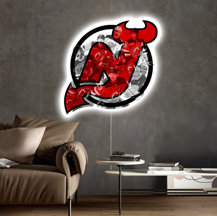 Világító falikép New Jersey Devils