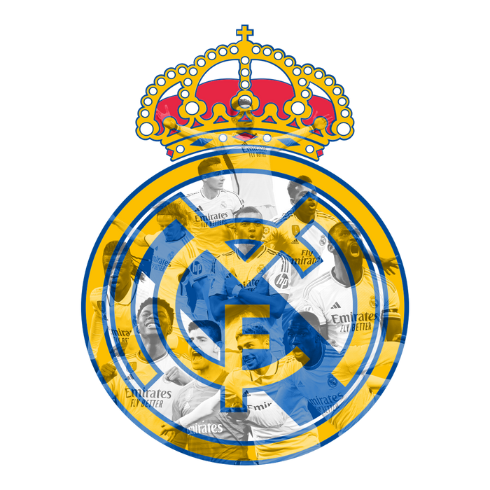 Világító falikép Real Madrid - JÁTÉKOSOK