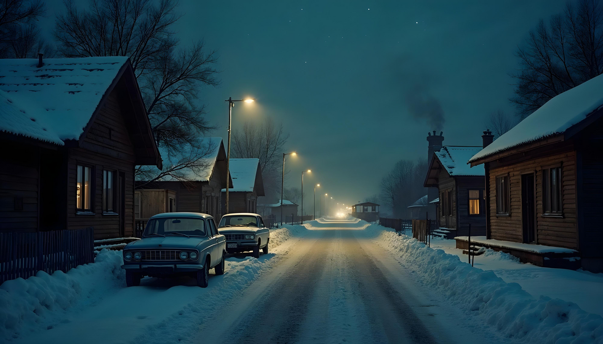 Világító falikép - Oroszország 1960-as évek