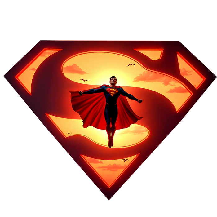 Világító falikép - Superman 