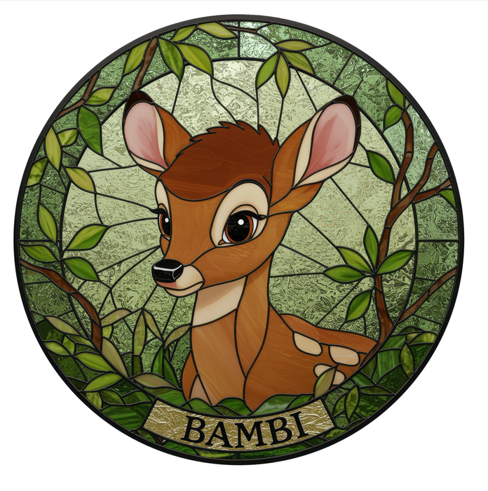 Üveg fiatal szarvas - Bambi - Fa puzzle