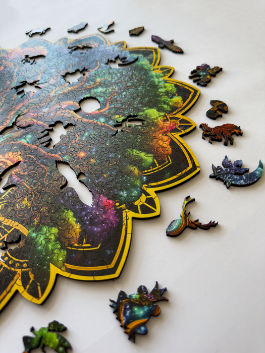 Kreatív kiskutya - Fa puzzle