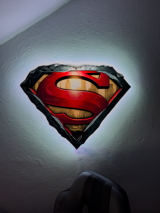 Világító falikép - Superman - logó