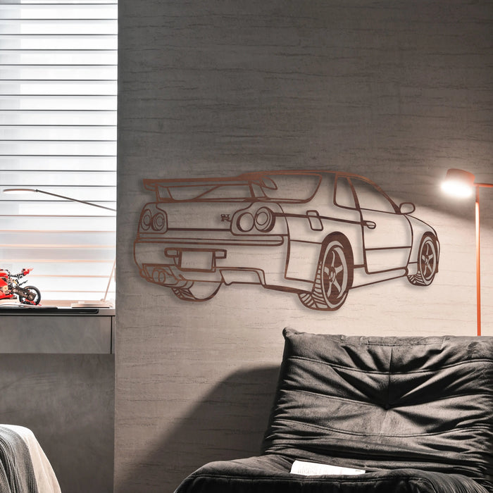 Fa faldekoráció - Nissan Skyline