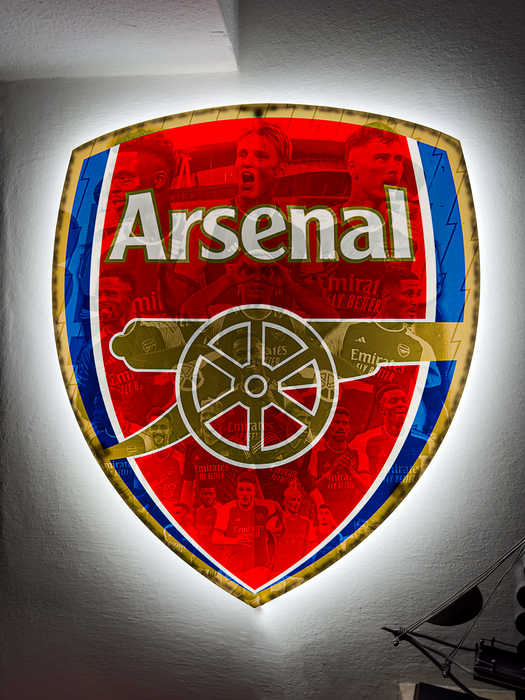 Világító falikép Arsenal - játékosok